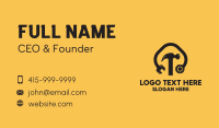 Black Tools Mechanic Business Card Design