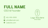 Green Minimalist Tree Business Card Preview