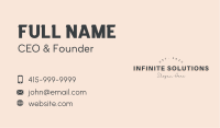 Hipster Shadow Wordmark Business Card Image Preview