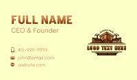 Real Estate Hammer Carpentry Business Card Design