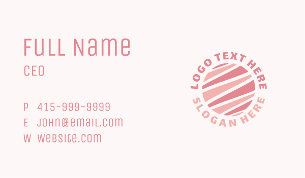 Pink Globe Ecommerce Business Card Design Image Preview