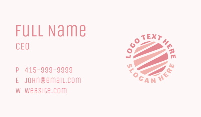 Pink Globe Ecommerce Business Card Image Preview