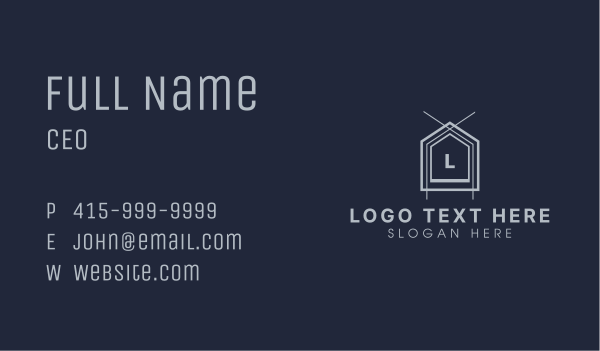 Home Structure Lettermark Business Card Design Image Preview