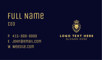 Elegant Crown Lion Business Card Image Preview