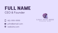 Woman Leaf Afro Business Card Preview