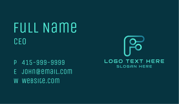 Tech Electronic Circuit Business Card Design Image Preview