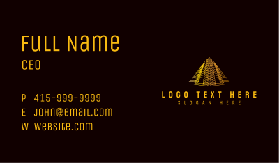 Premium Pyramid Corporate Business Card Image Preview
