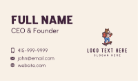 Skater Bear Mascot Business Card Image Preview