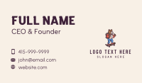 Skater Bear Mascot Business Card Preview