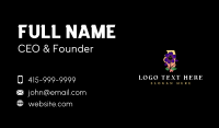 Illinois Violet Flower Business Card Preview