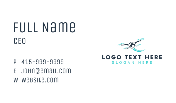 Camera Drone Videographer Business Card Design Image Preview