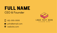 3D Pixel Letter A Business Card Image Preview