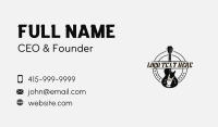 Guitar Rockstar Music Business Card Design