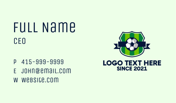 Soccer Sport League  Business Card Design Image Preview