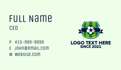 Soccer Sport League  Business Card
