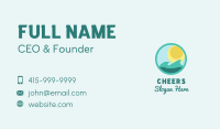 Sun Beach Surfing  Business Card Image Preview