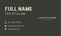 Elegant Business Wordmark Business Card Image Preview