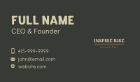 Elegant Business Wordmark Business Card Design