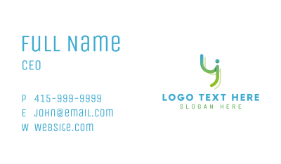Modern Startup Letter Y Business Card Image Preview