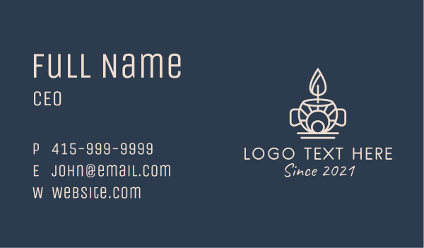 Spa Scented Candle  Business Card Design Image Preview