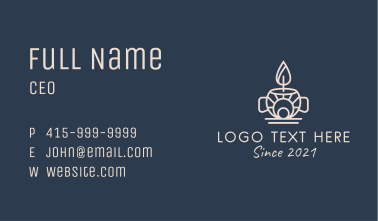 Spa Scented Candle  Business Card
