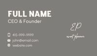 Luxury Handwritten Letter Business Card Image Preview