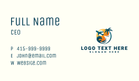 Wave Airplane Travel Business Card Image Preview