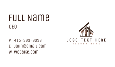 Architecture Modern House  Business Card Image Preview