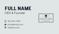 Classic Top Hat Business Card Preview