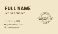 Rustic Industry Firm Business Card Preview