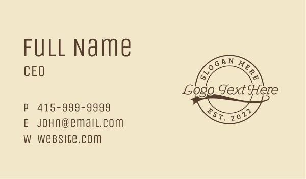 Rustic Industry Firm Business Card Design Image Preview