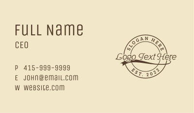 Rustic Industry Firm Business Card Image Preview