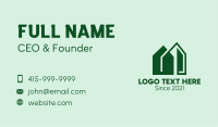 Green House Building  Business Card Image Preview