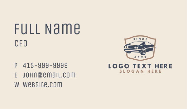 Automotive Car Garage Business Card Design Image Preview