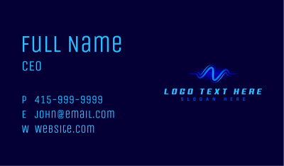 Studio Frequency Wave Business Card Image Preview
