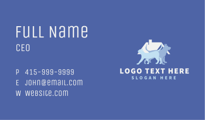 Cat Dog Roof Shelter Business Card Image Preview