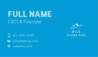 Airplane Mountain Summit Business Card Image Preview