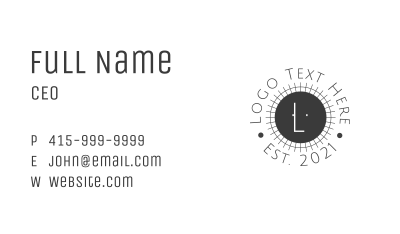 Cool Black Seal Letter Business Card Image Preview
