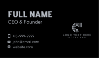 Professional Stripe Company Business Card Image Preview