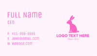 Pink Bunny Rabbit Business Card BrandCrowd Business Card Maker