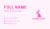 Pink Bunny Rabbit Business Card Image Preview