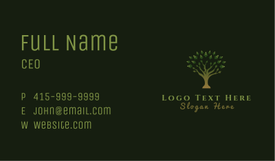 Green Tree Nature Business Card Image Preview