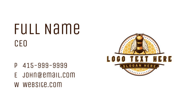Insect Bee Hive  Business Card Design Image Preview
