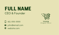 Organic Supermarket Cart Business Card Image Preview