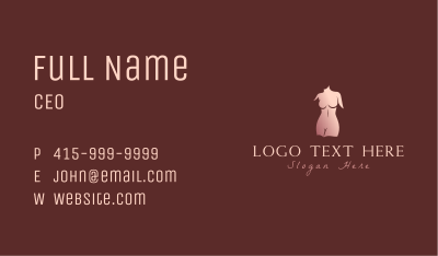 Erotic Female Body Business Card Image Preview