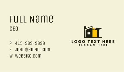 House Construction Carpentry Business Card Image Preview