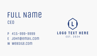 Dealership Company Letter Business Card Image Preview