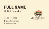 Express Hamburger Delivery Business Card Design