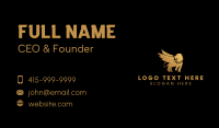 Gradient Gold Griffin Business Card Preview