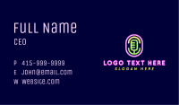 Microphone Neon Light Business Card Image Preview